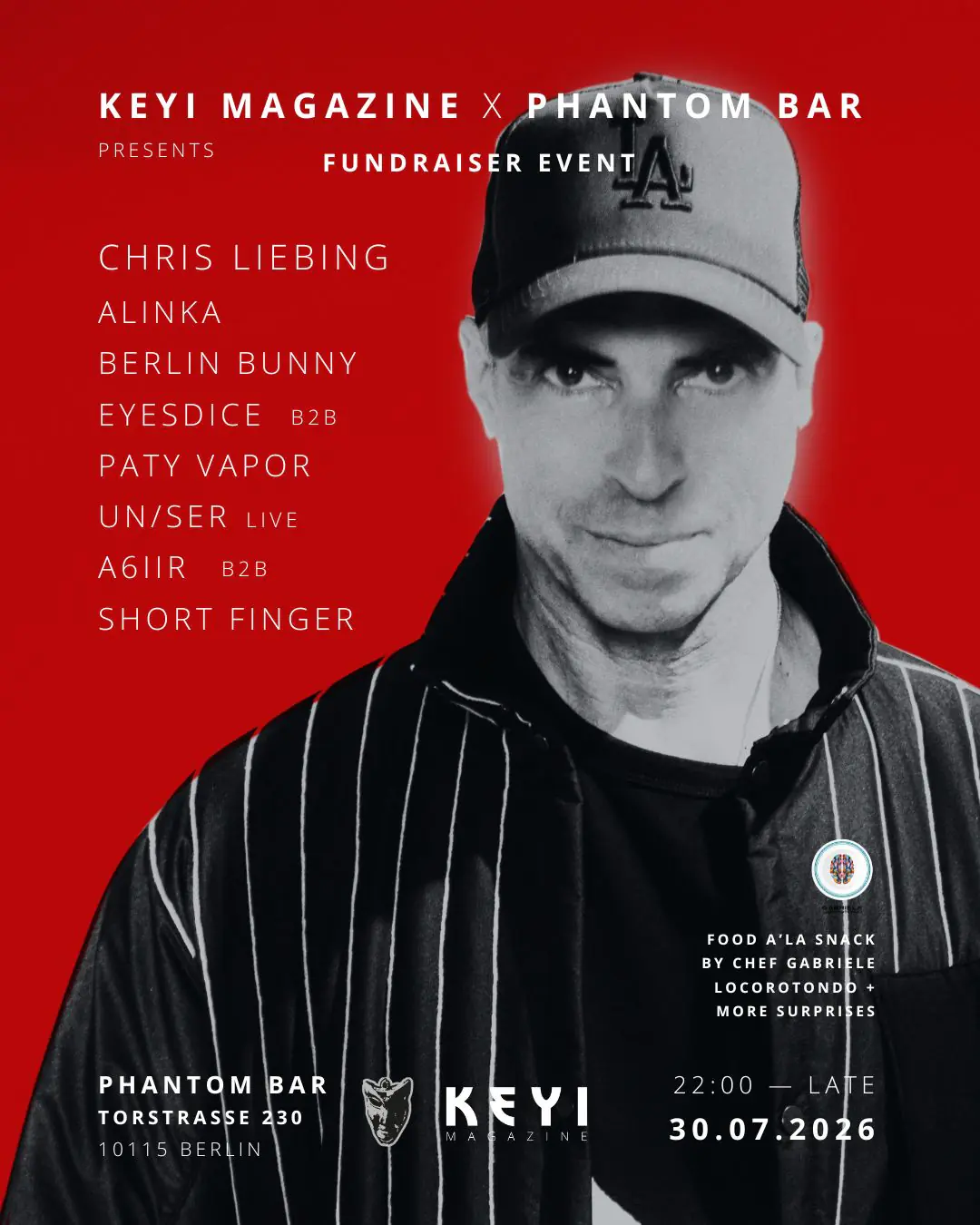 Keyi Magazine Fundraiser with Chris Liebing, Alinka, CYRK (Live), Berlin Bunny, and More