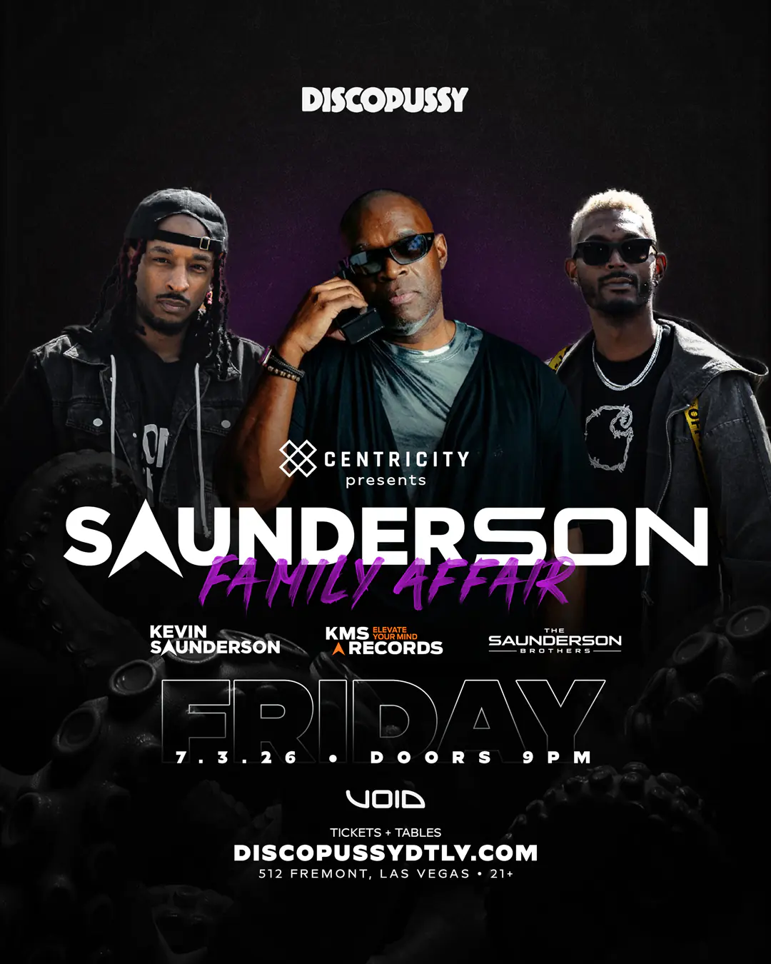 Centricity presents Kevin Saunderson & The Saunderson Brothers