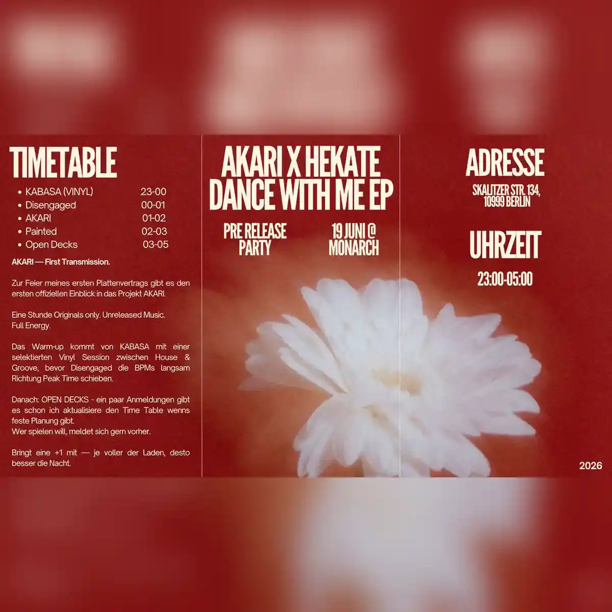 AKARI X HEKATE: DANCE WITH ME Pre-Release Party