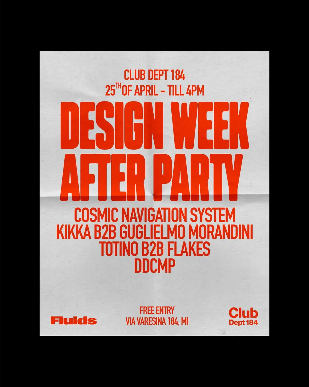 Afterparty de la Semana del Diseño por Fluids Diffusion