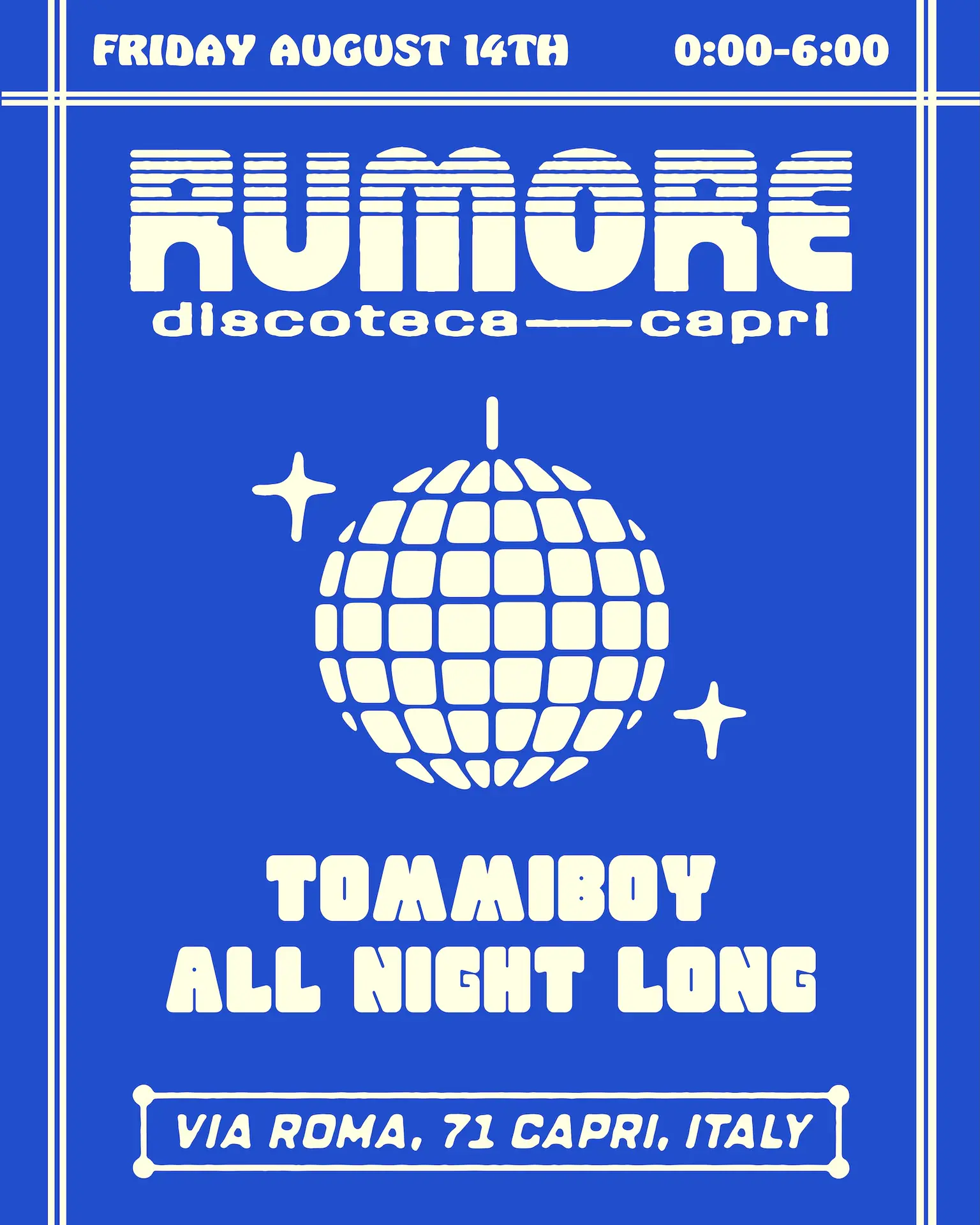 Rumore Season 26 Party N°35 W / Tommiboy