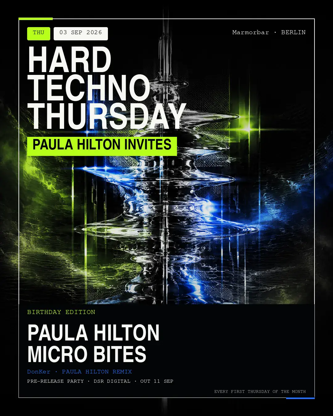 Hard Techno Thursday - Paula Hilton invites