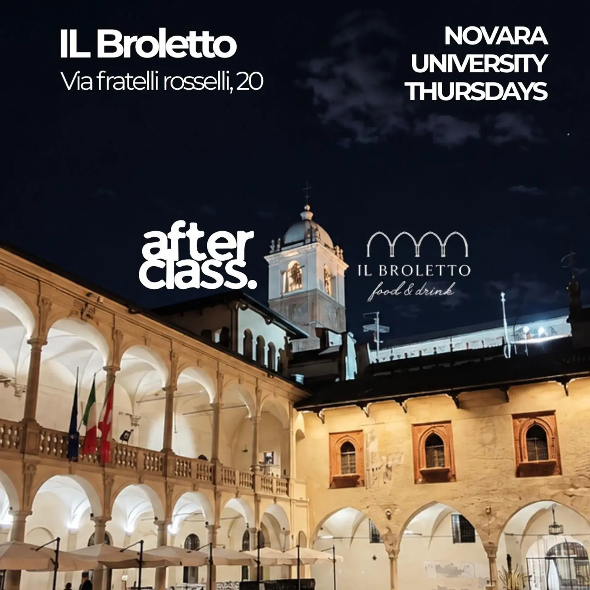 Novara University Thursdays — Eröffnung im BROLETTO