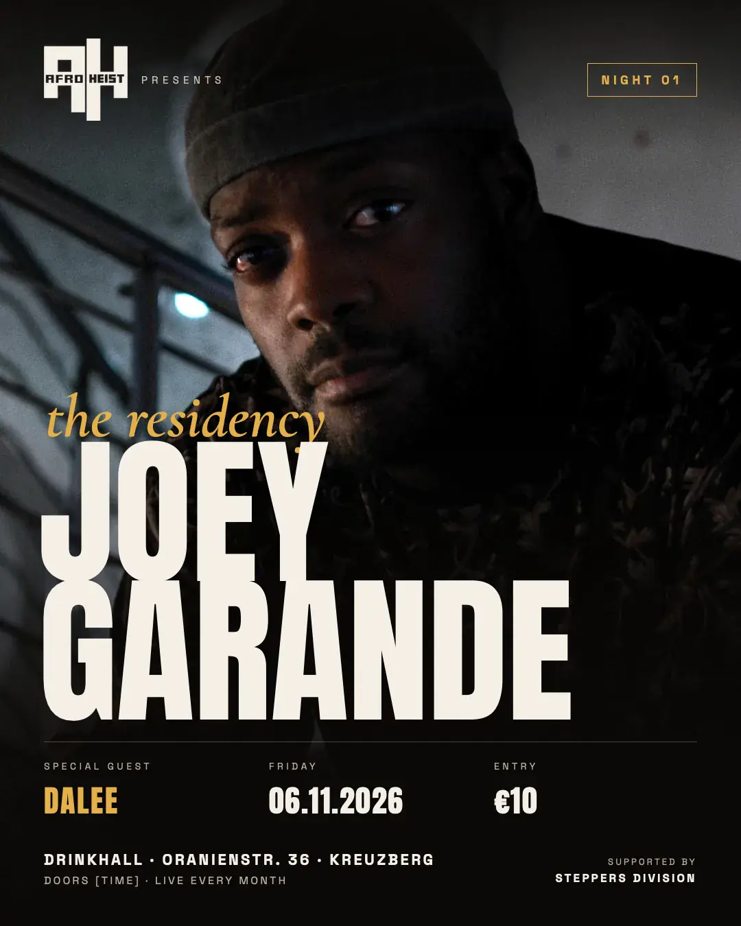 Joey Garande x Steppers Division Artist Residency
