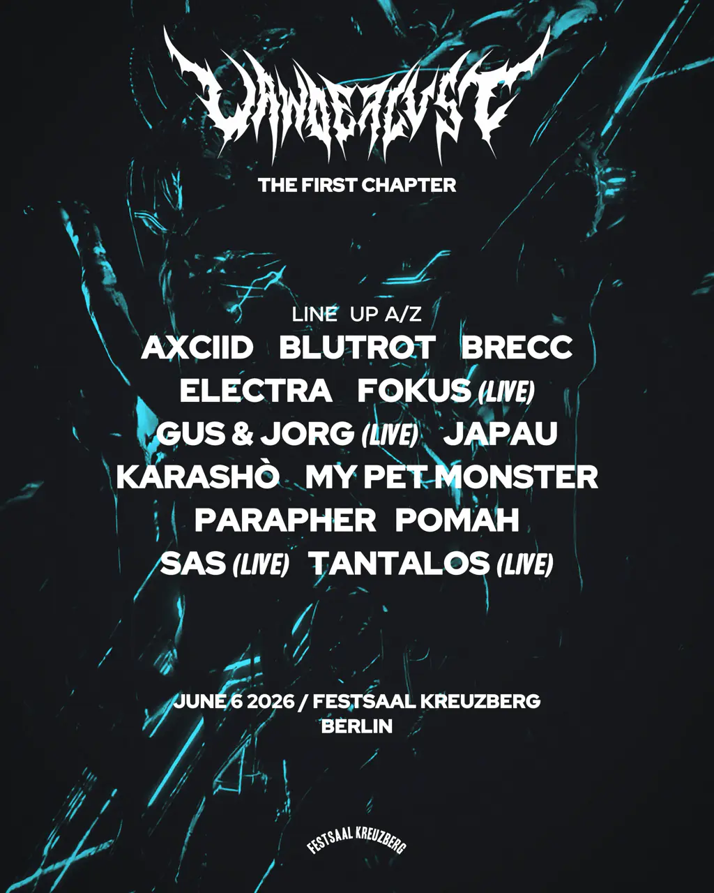 Wanderlust pres. 'The first Chapter' with PARAPHER, JAPAU, Brecc, GUS & JORG (live) & many more
