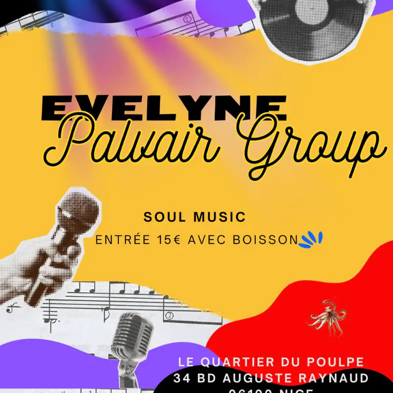 Evelyn Pavlere group - Concert Soul Live - Nice