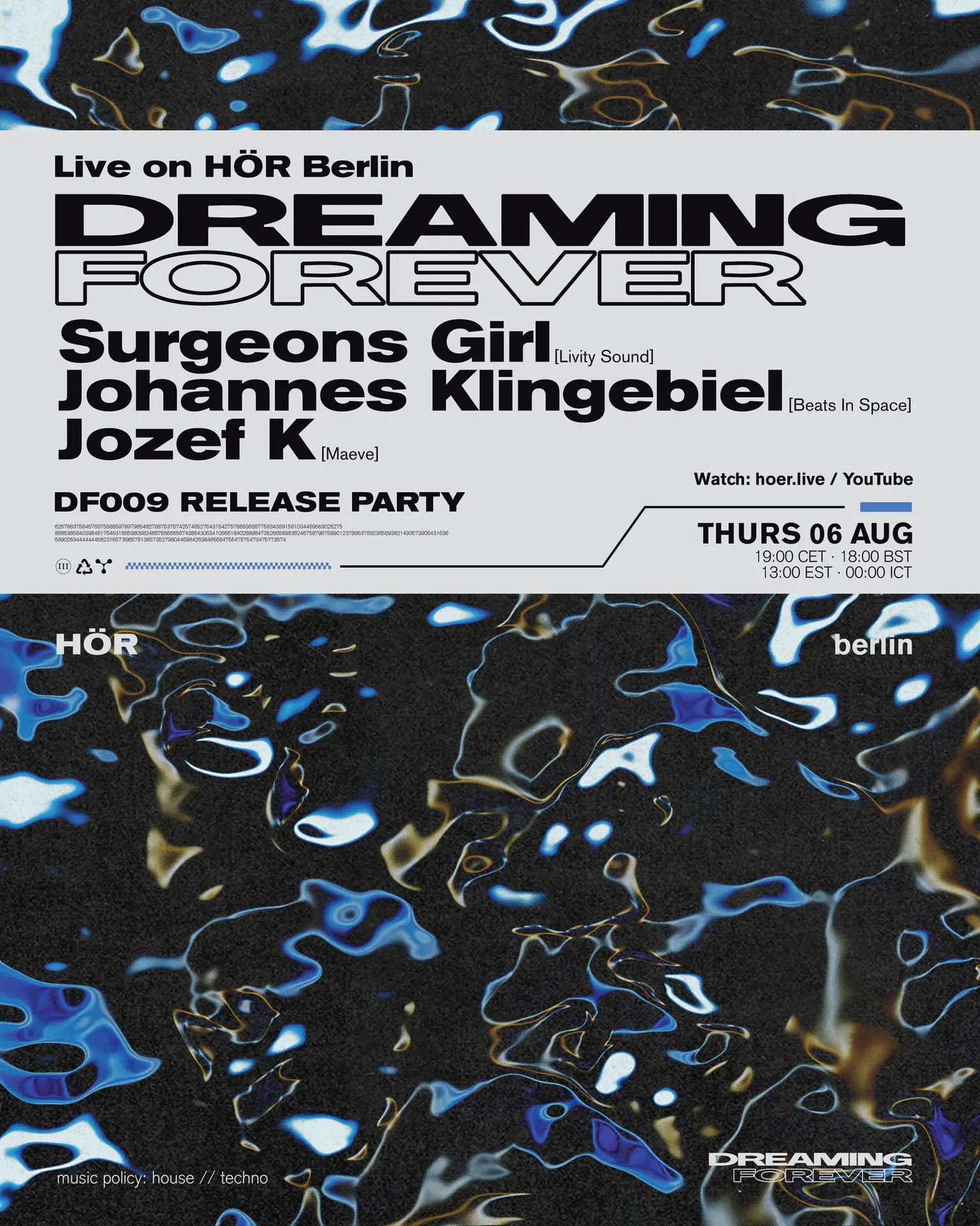 Dreaming Forever x HÖR Berlin - DF009 Release Party