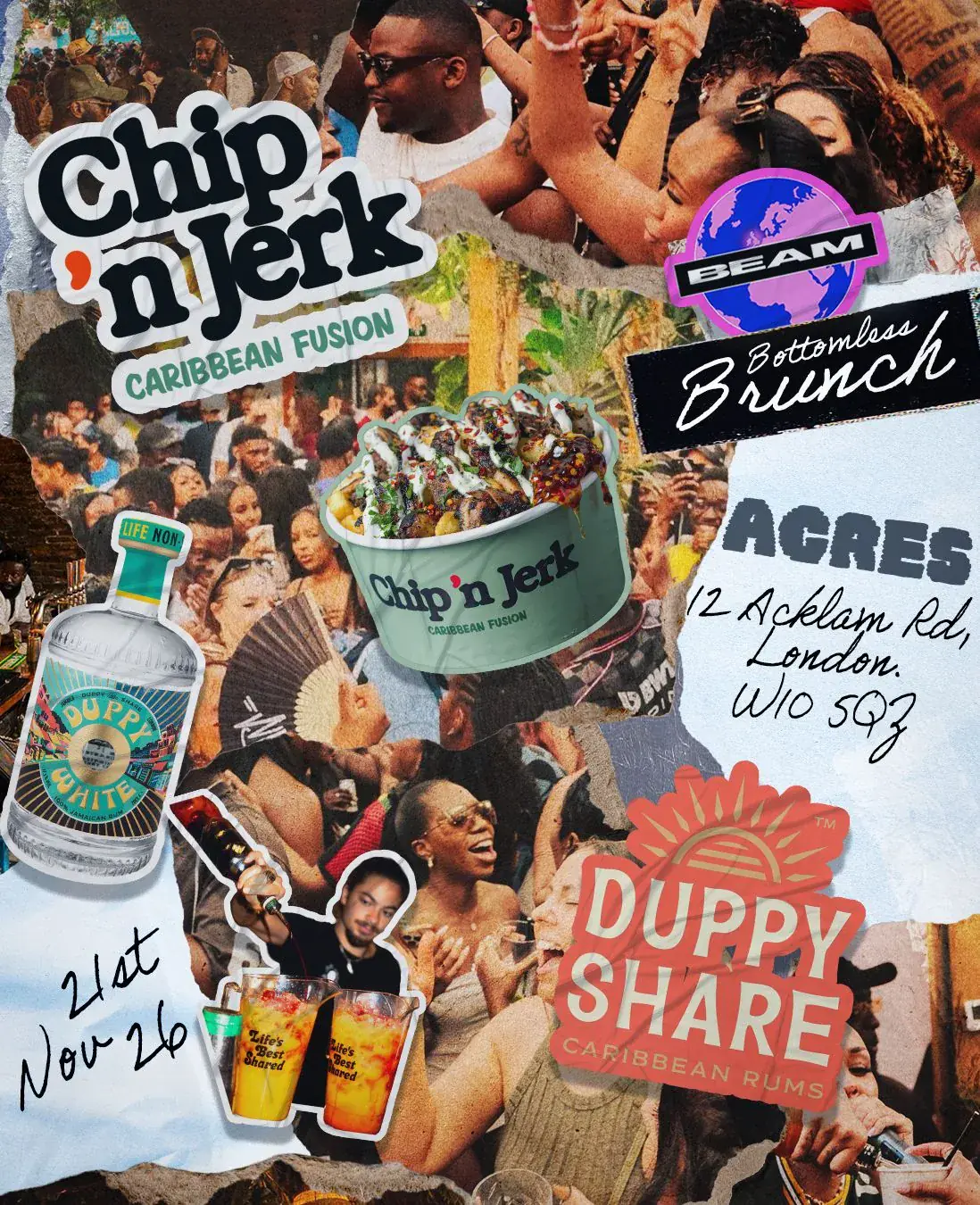 Beam x Duppy Shares x Chip n Jerk x Acres Bottomless Brunch