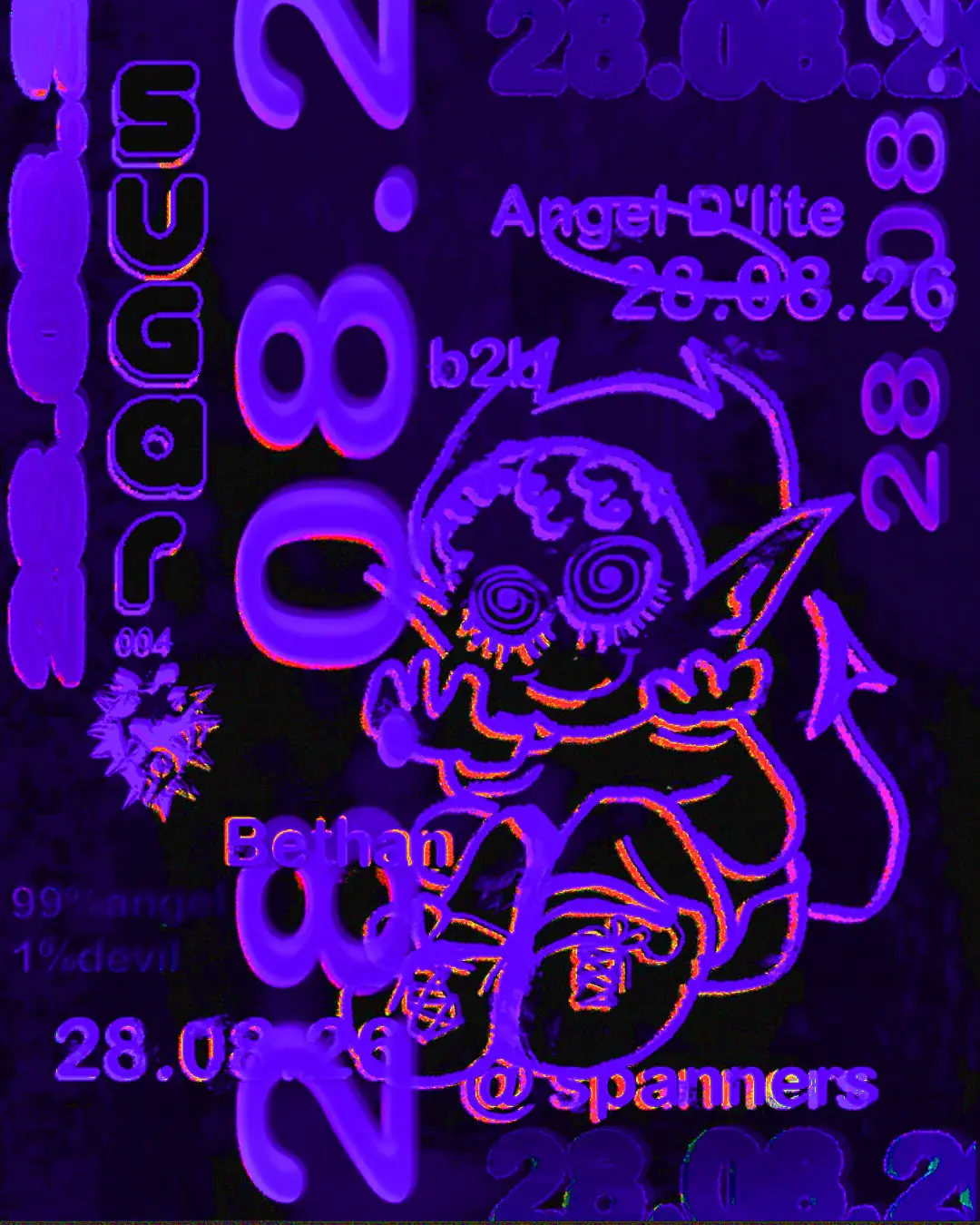 SUGAR 004 with Angel D'lite + Bethan - All Night Long