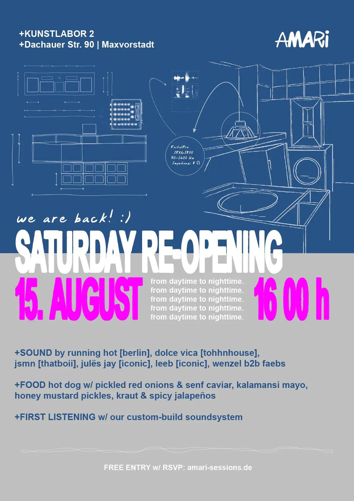 AMARi RE-OPENING with Running Hot [berlin] & iconic soundsystem
