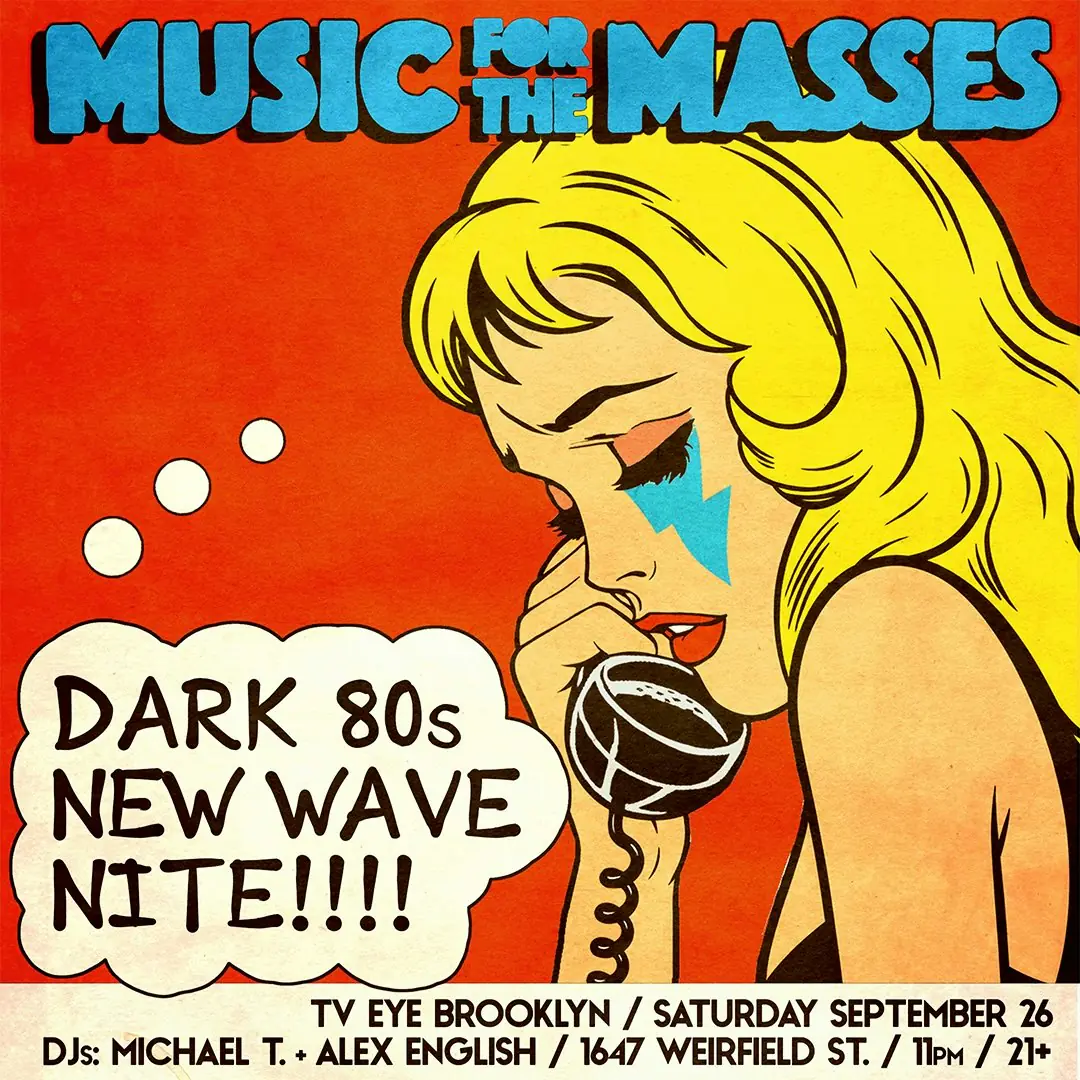 Music For The Masses: Dark 80s New Wave Nite