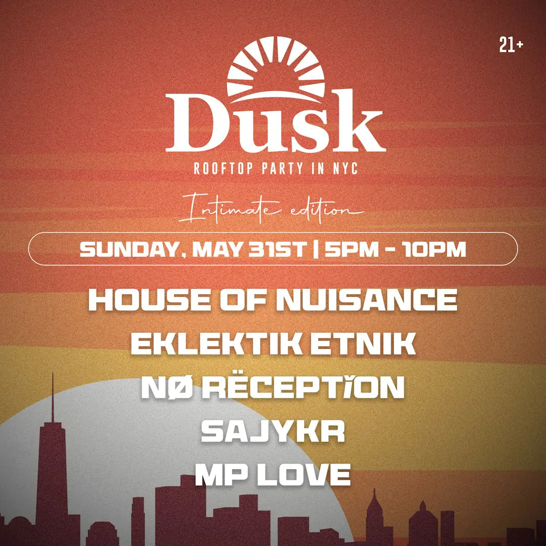 Dusk Open Air Rooftop Party (Afro, House)