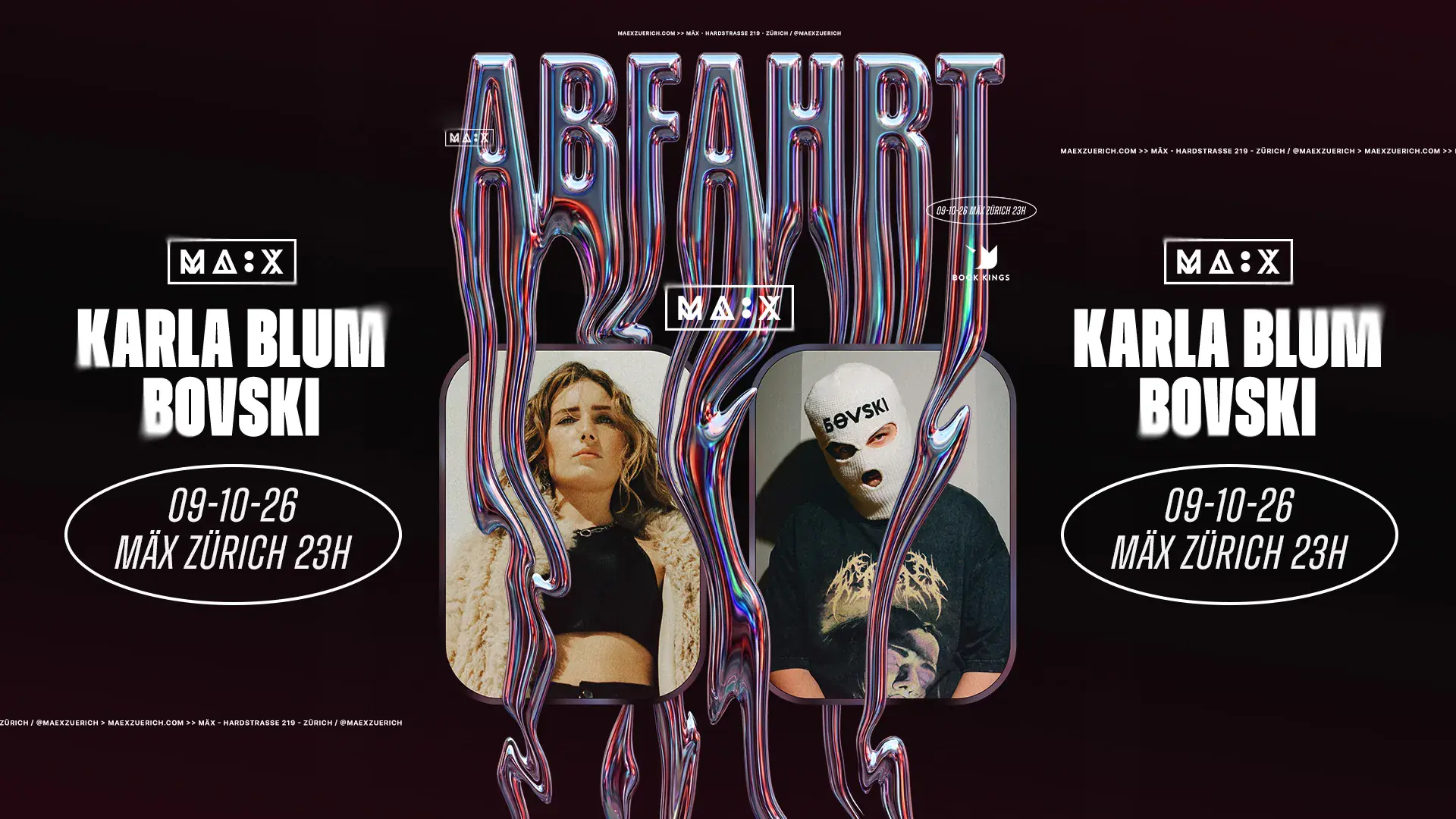 Abfahrt with BOVSKI & Karla Blum