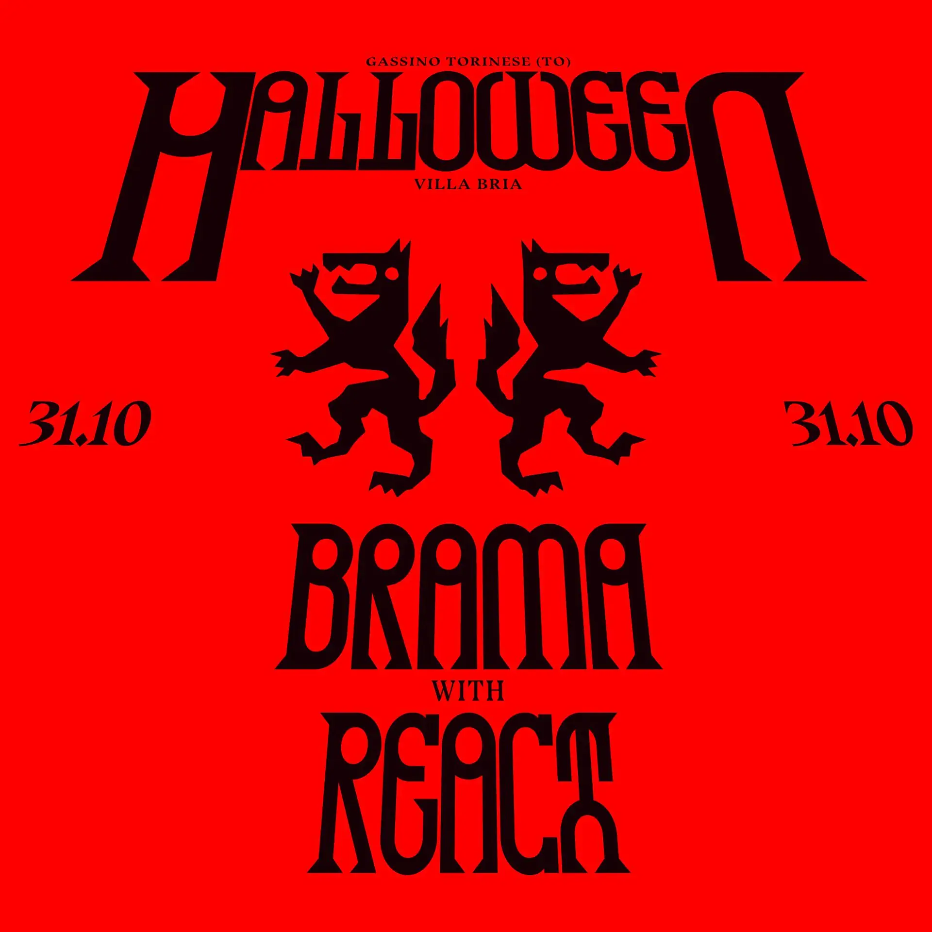 Halloween in Villa - Brama x React
