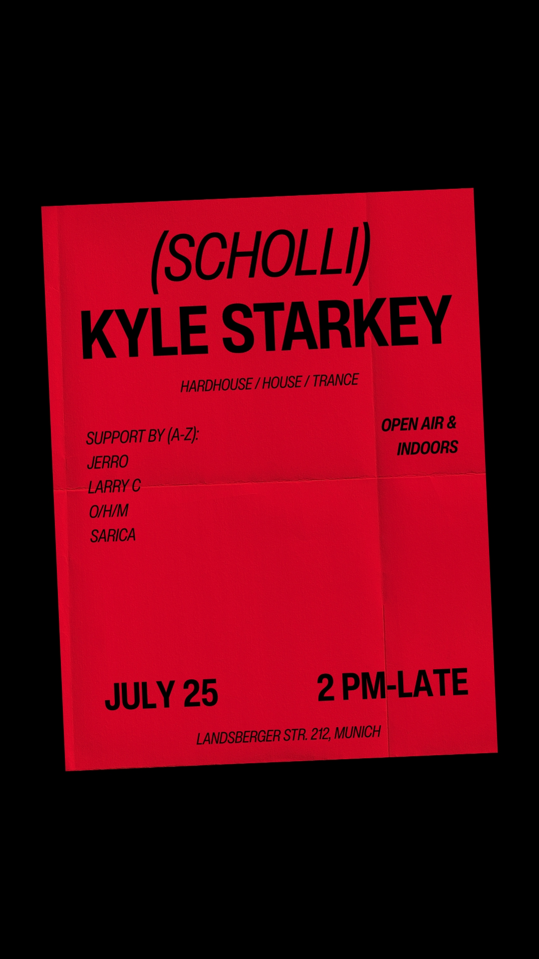 RAGAZZI pres Kyle Starkey (OPEN AIR & INDOOR) curated by O / H / M