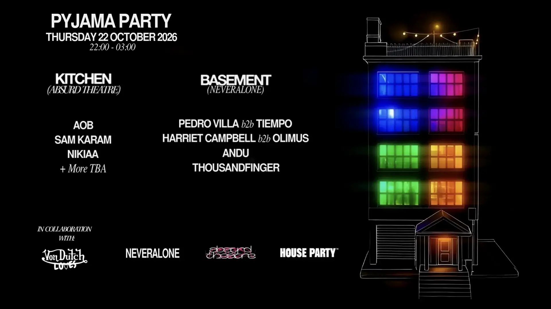 Absurd Theatre X Never Alone Pyjama Party