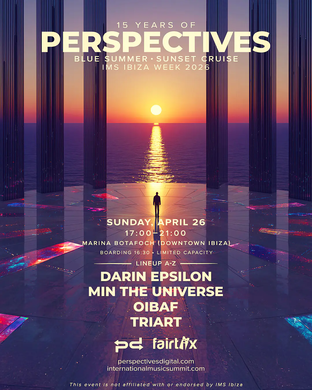 15 Years of Perspectives - IMS Ibiza Week 2026 - Sunset Cruise