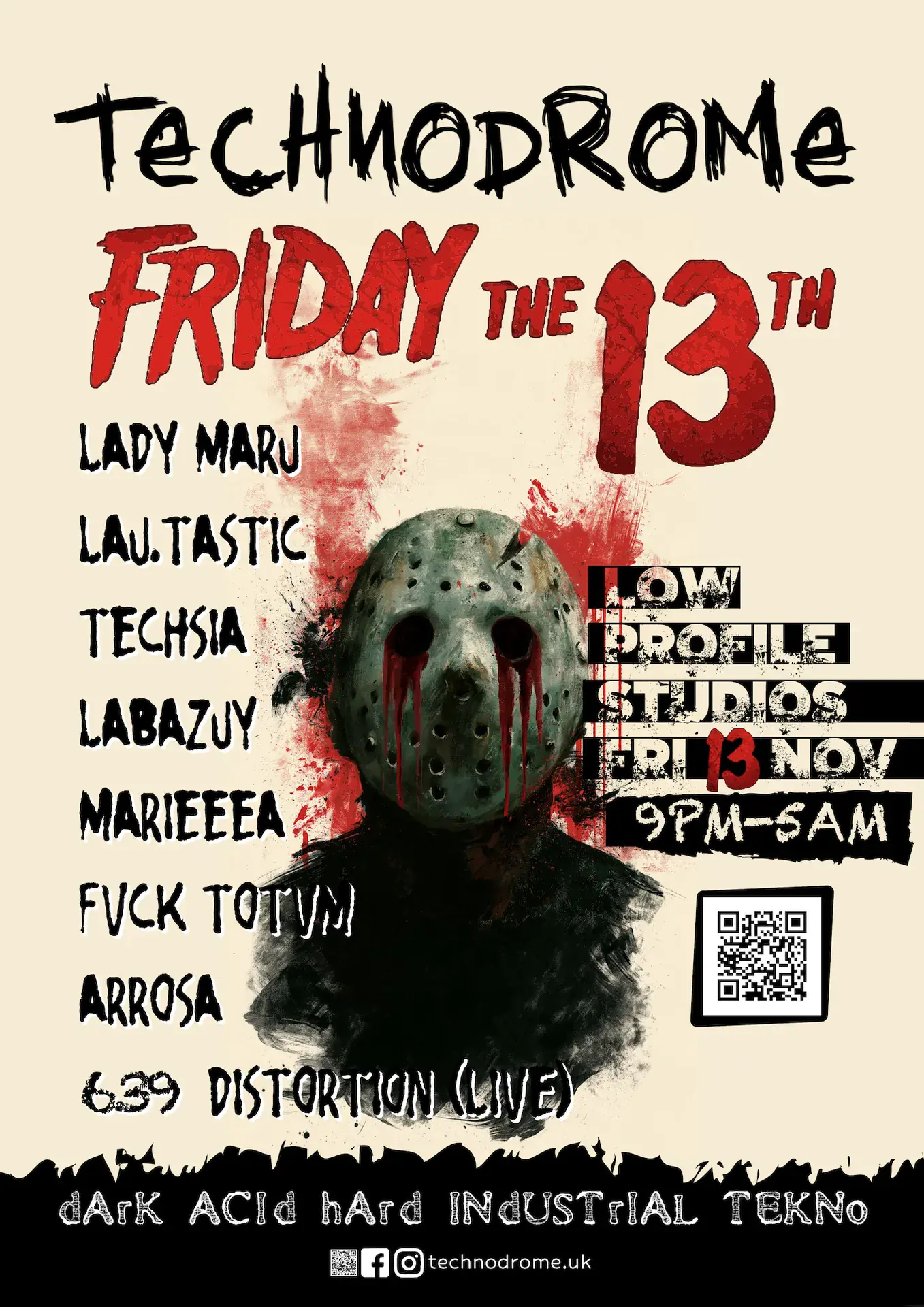 Technodrome: Friday The 13th - Warehouse Rave