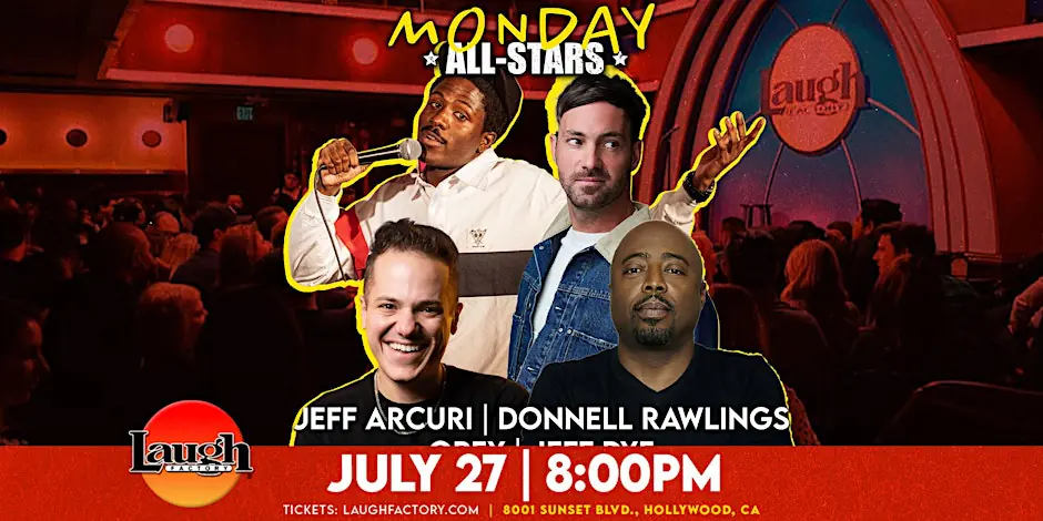 Monday All-Star Comedy 8:00PM
