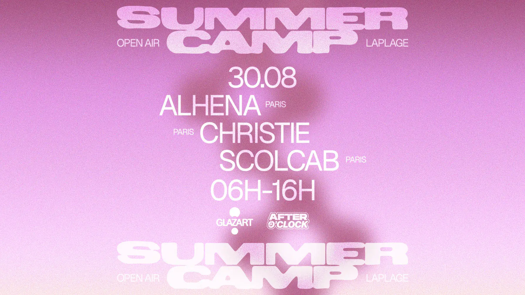 After O'clock X La Plage Open Air: Alhena, Christie, Scolcab