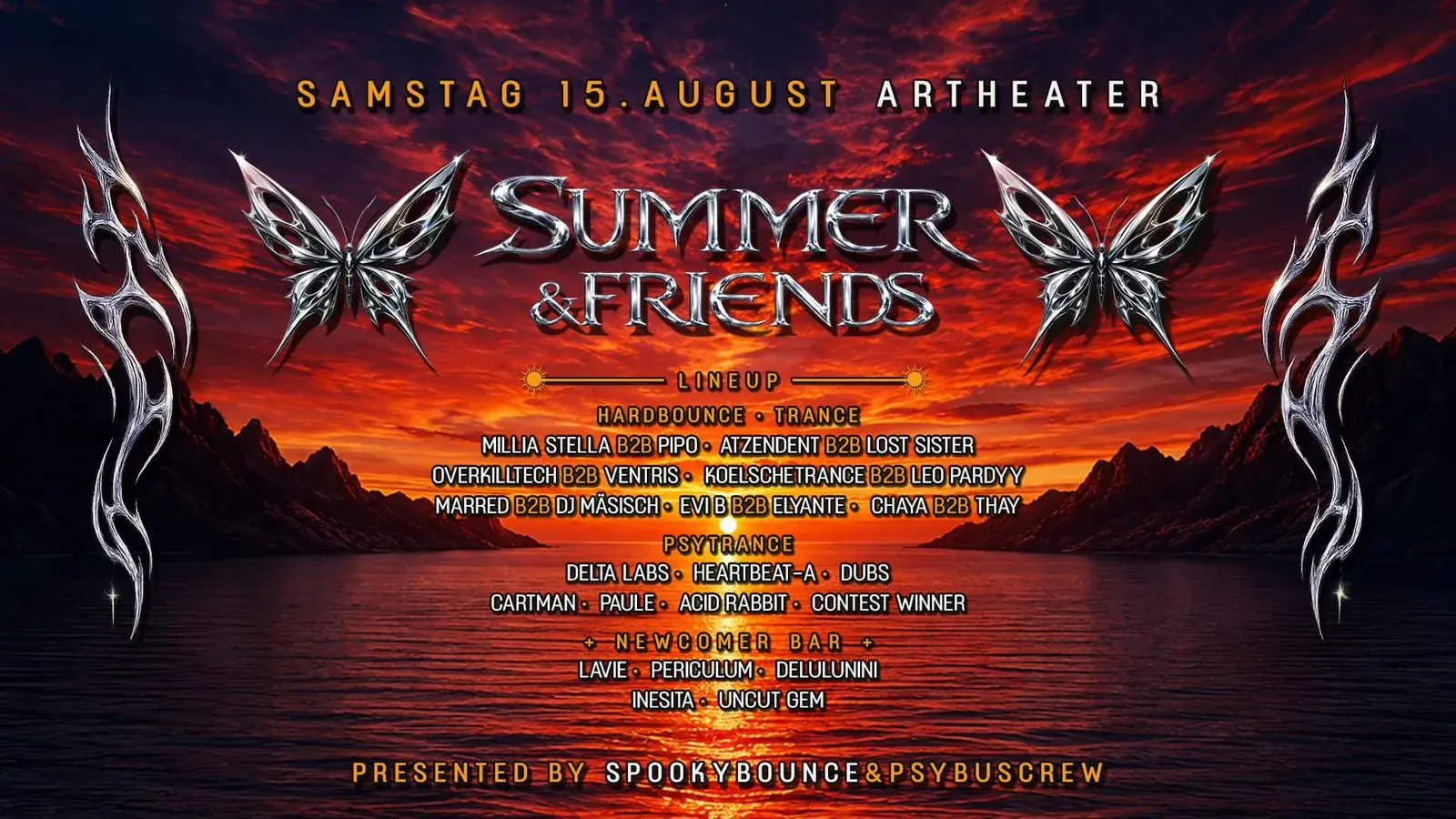 SUMMER & FRIENDS – Hardbounce, Trance & Psytrance