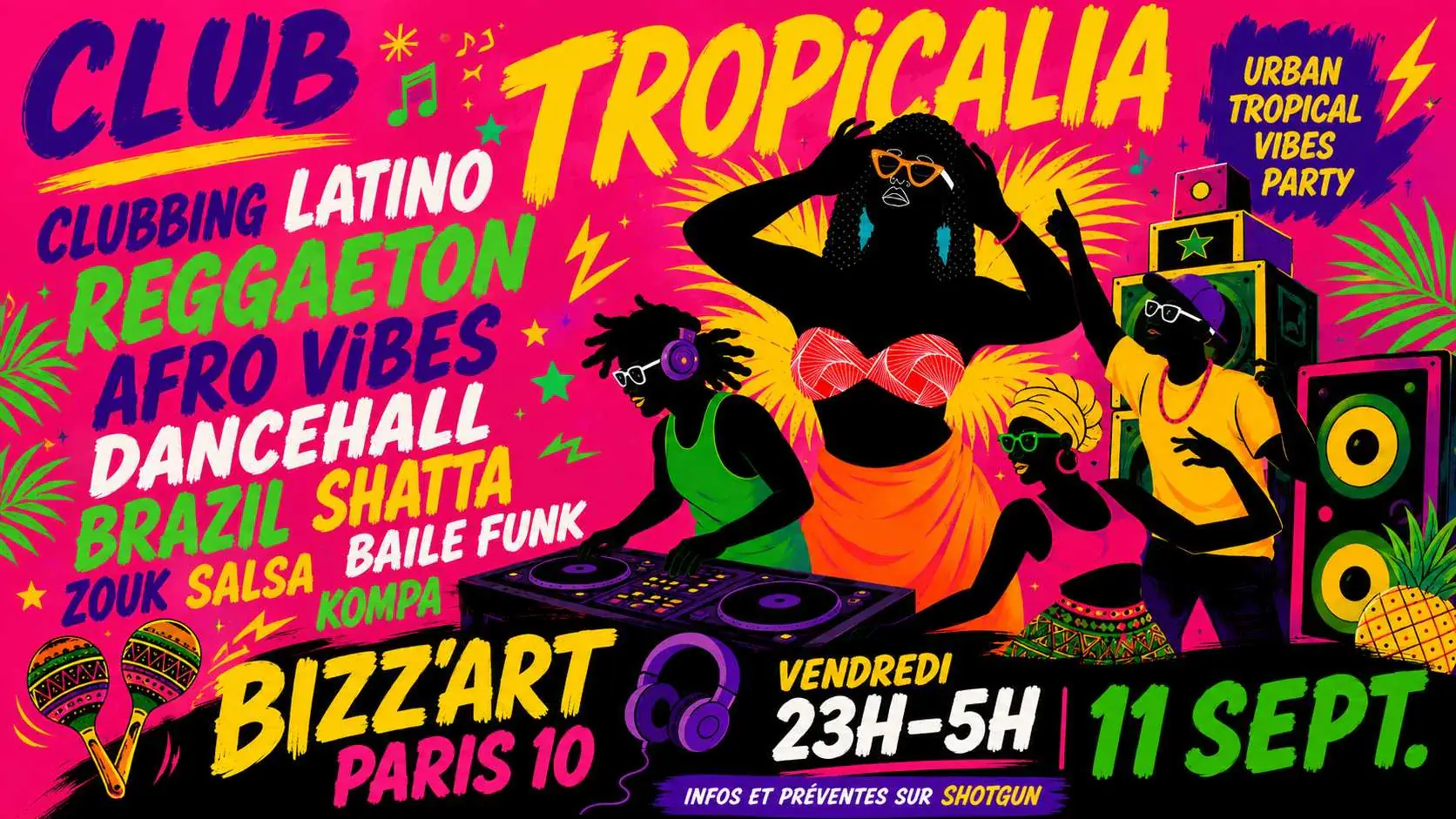 Club Tropicalia: Urban Tropical vibes Party Latino, Afro, Caribbean, Brazil