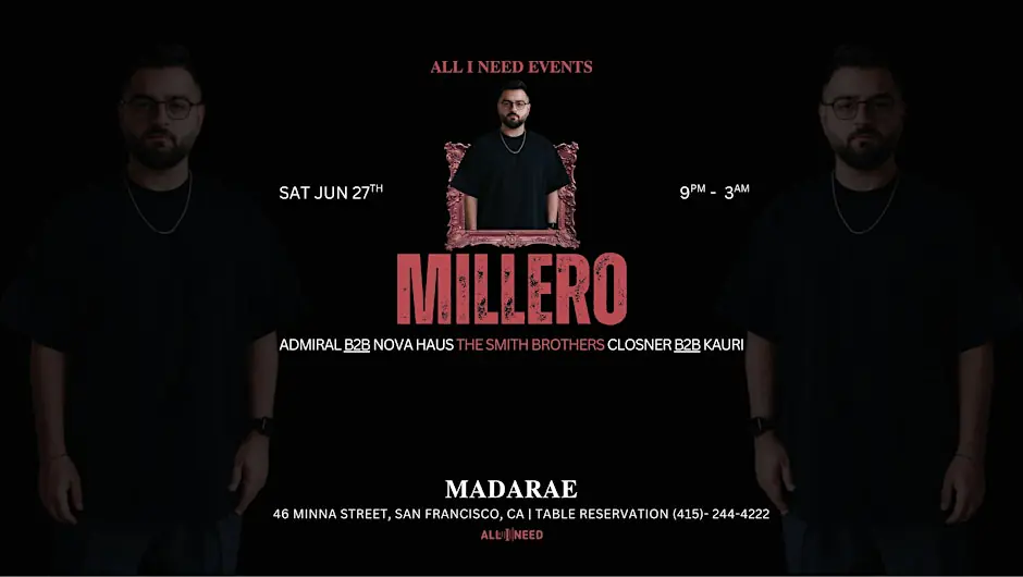 MILLERO (Melodic House & Indie Dance) at MadaRae