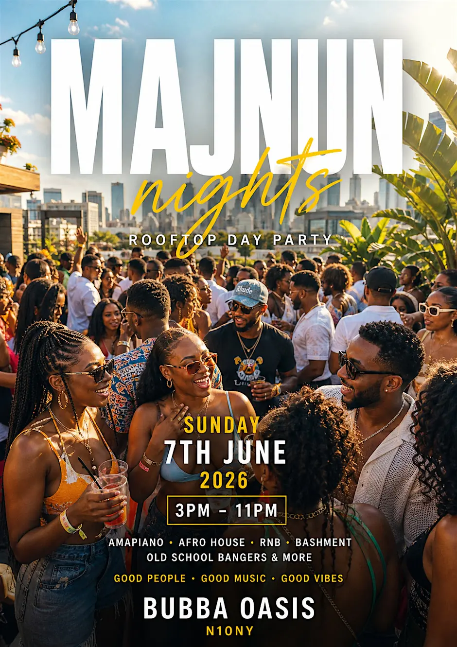 Roof Top Day Party Sunday 7th June