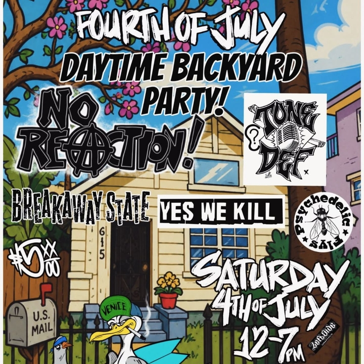 Fourth of July Daytime Backyard Party