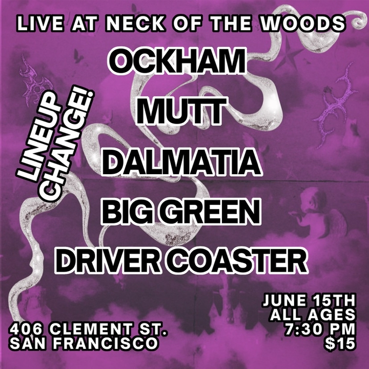Dalmatia, Ockham, Mutt, Big Green, Driver Coaster