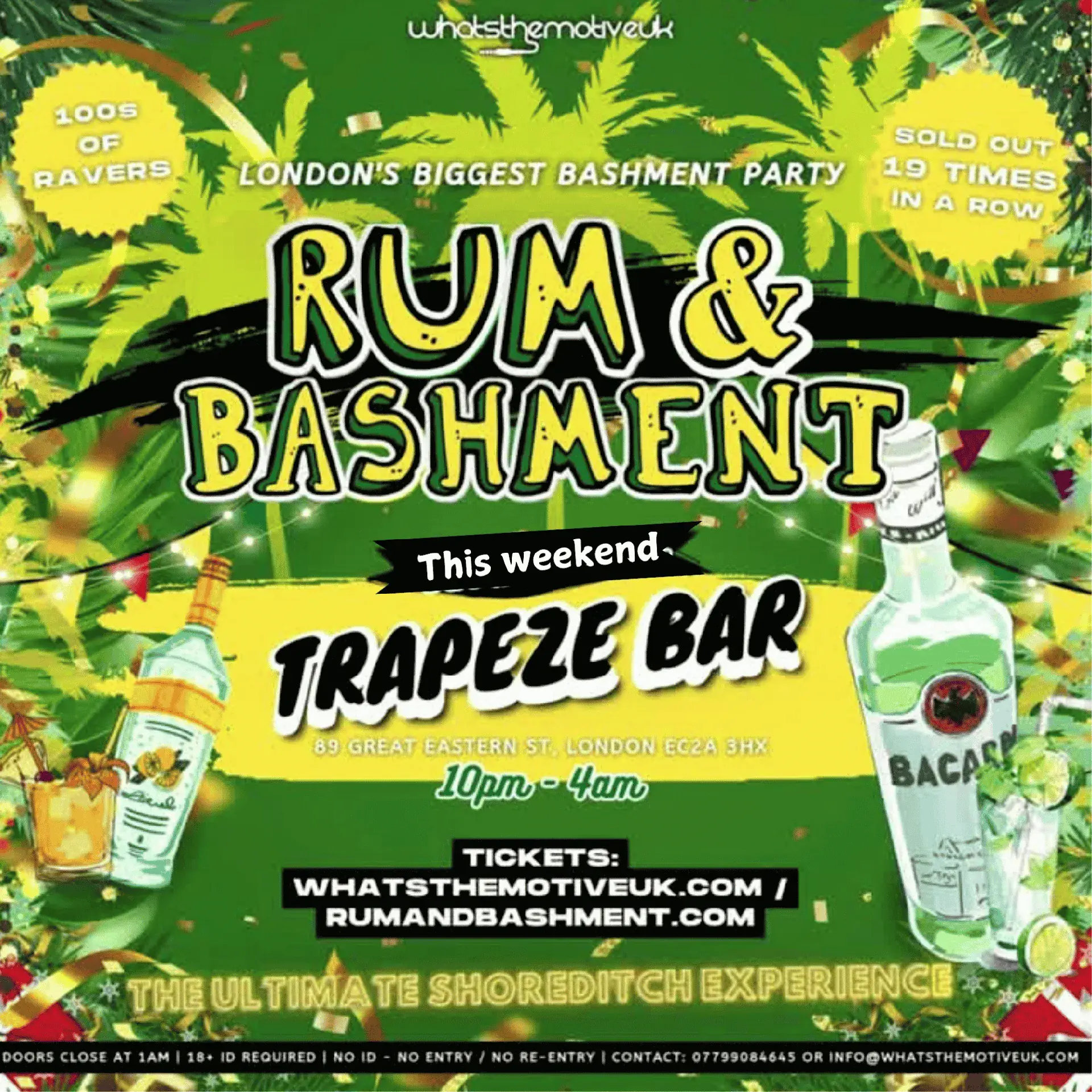 RUM & BASHMENT - Shoreditch Bashment Party