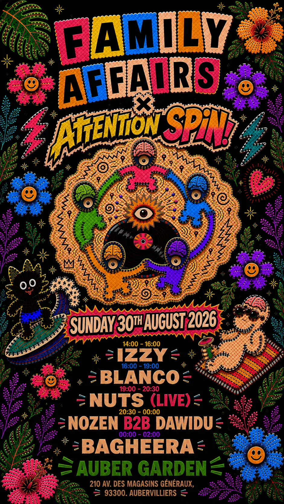 Family Affairs x Attention Spin! Nozen, Dawidu, Bagheera, Blanco, Izzy