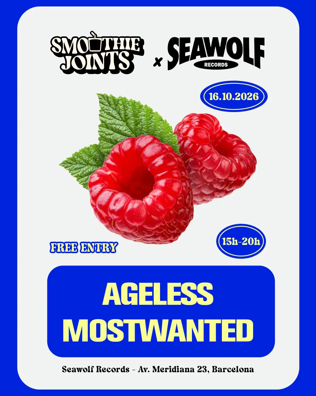 Smoothie Joints with AGELESS at Seawolf Records