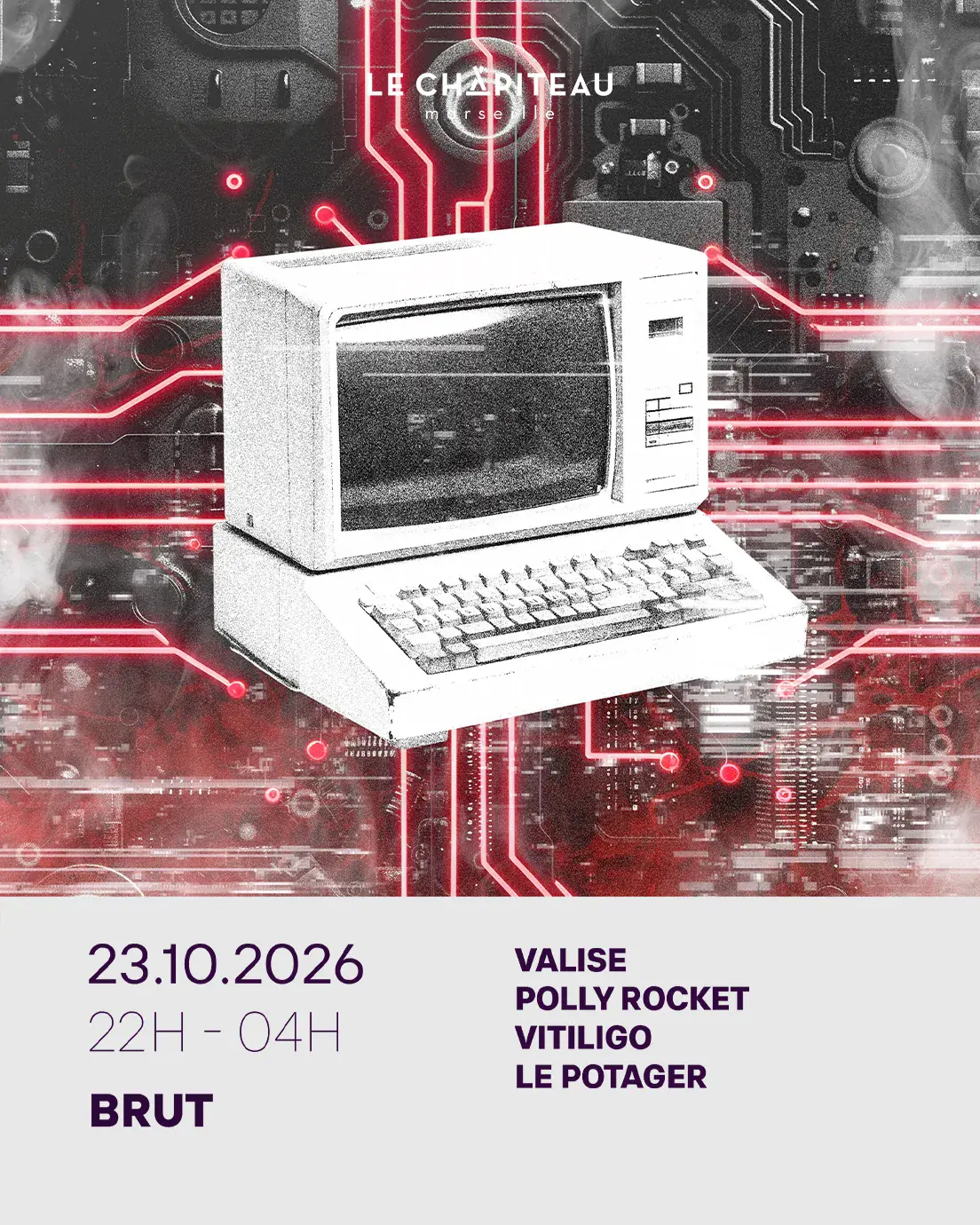 BRUT w / Valise, Vitiligo, Polly Rocket & Le Potager