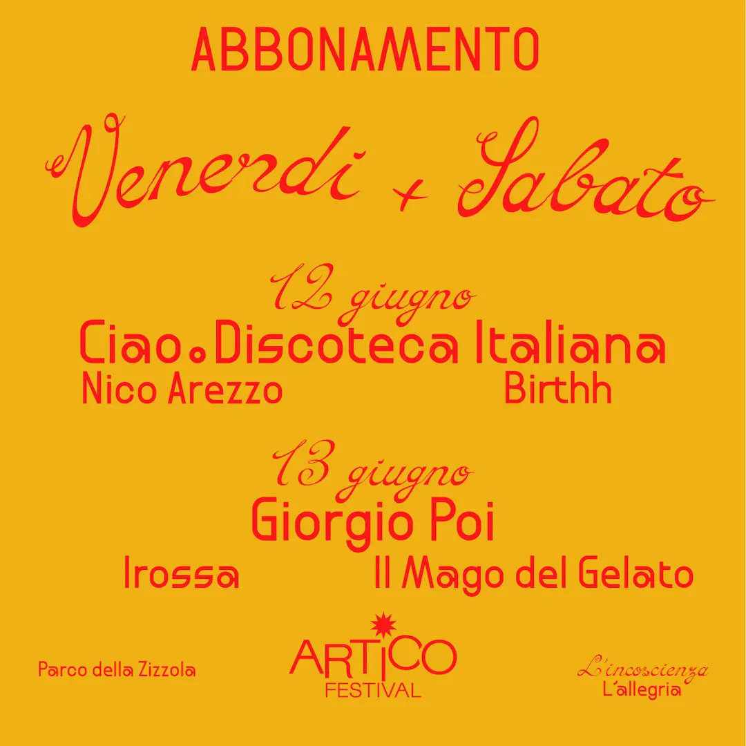 Festival ÁRTICO - Suscripción VIE+SÁB