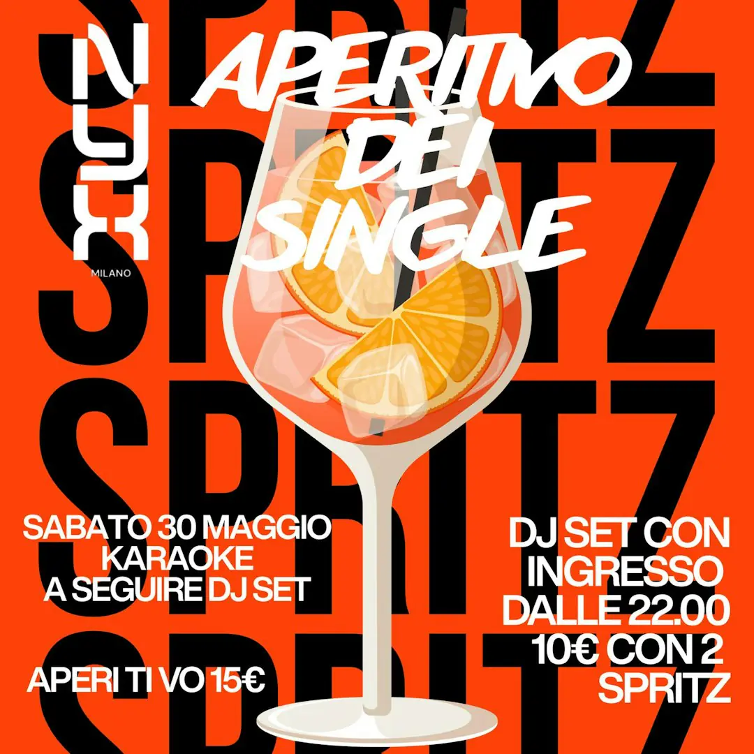 SINGLES' APERITIF - SATURDAY HIT PARTY