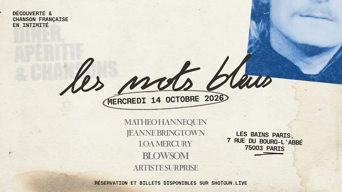 Les Mots Bleus – Dîner-Concert Chanson Française