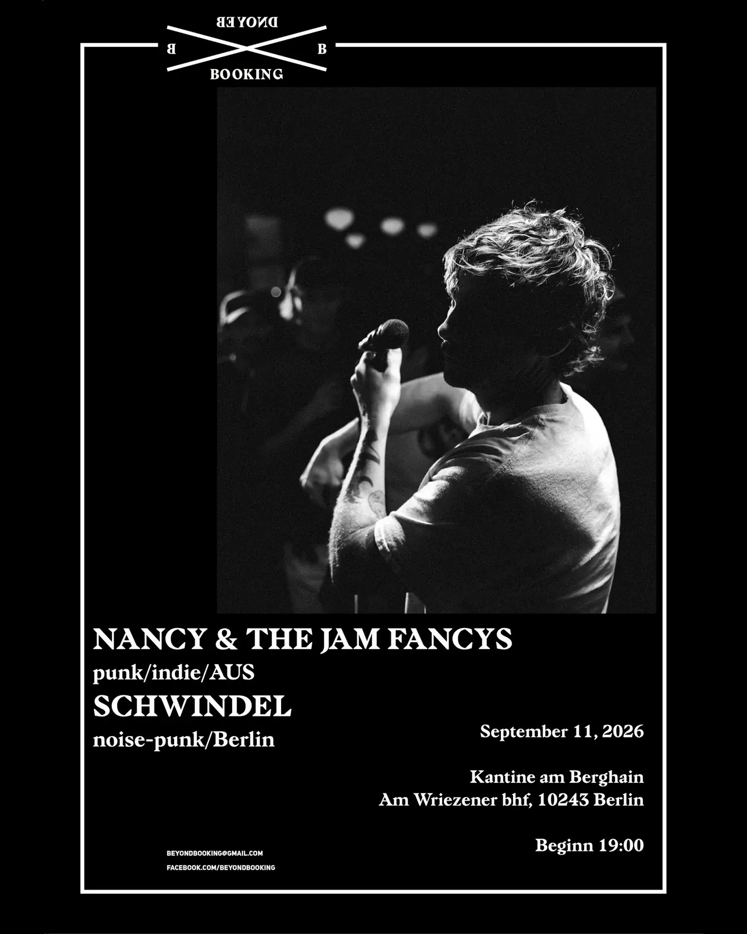 Schwindel [punk / Berlin] x Nancy & the Jam Fancys [punk / indie / AUS] live at Berghain Kantine