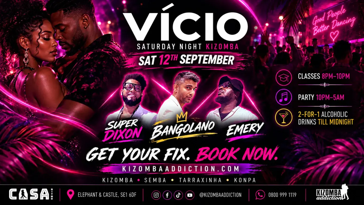 VÍCIO: Kizomba Classes + Party Until 5AM — 12 September