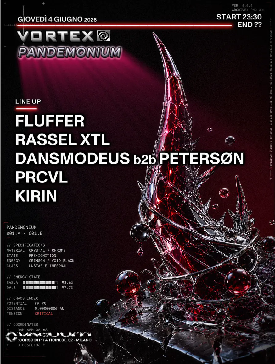VORTEX ⛤ PANDEMONIUM ⛧ Evento de música dura