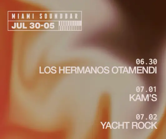 Yacht Rock at Miami Sound Bar
