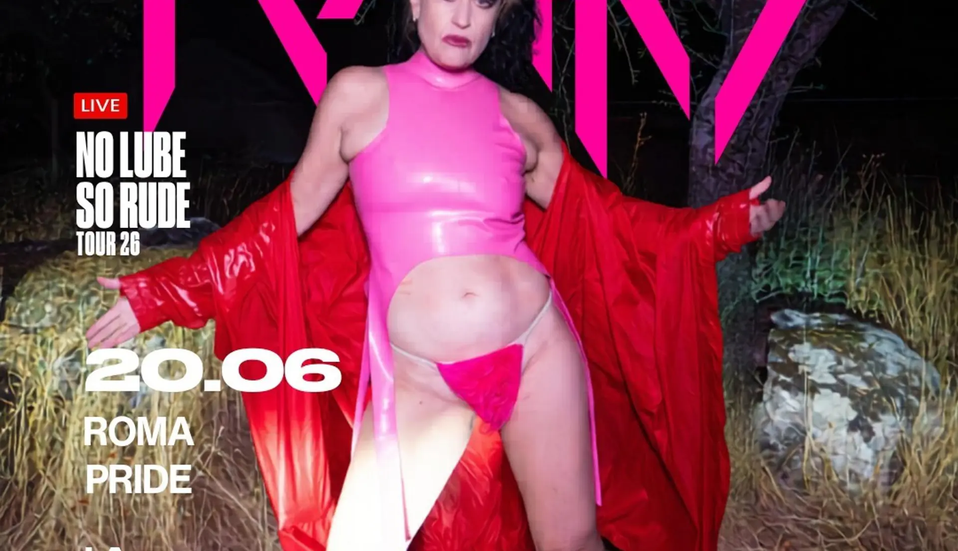 SPAZIO CAVEA - PEACHES — NO LUBE SO RUDE TOUR Roma Pride Special Event by LaRoboterie
