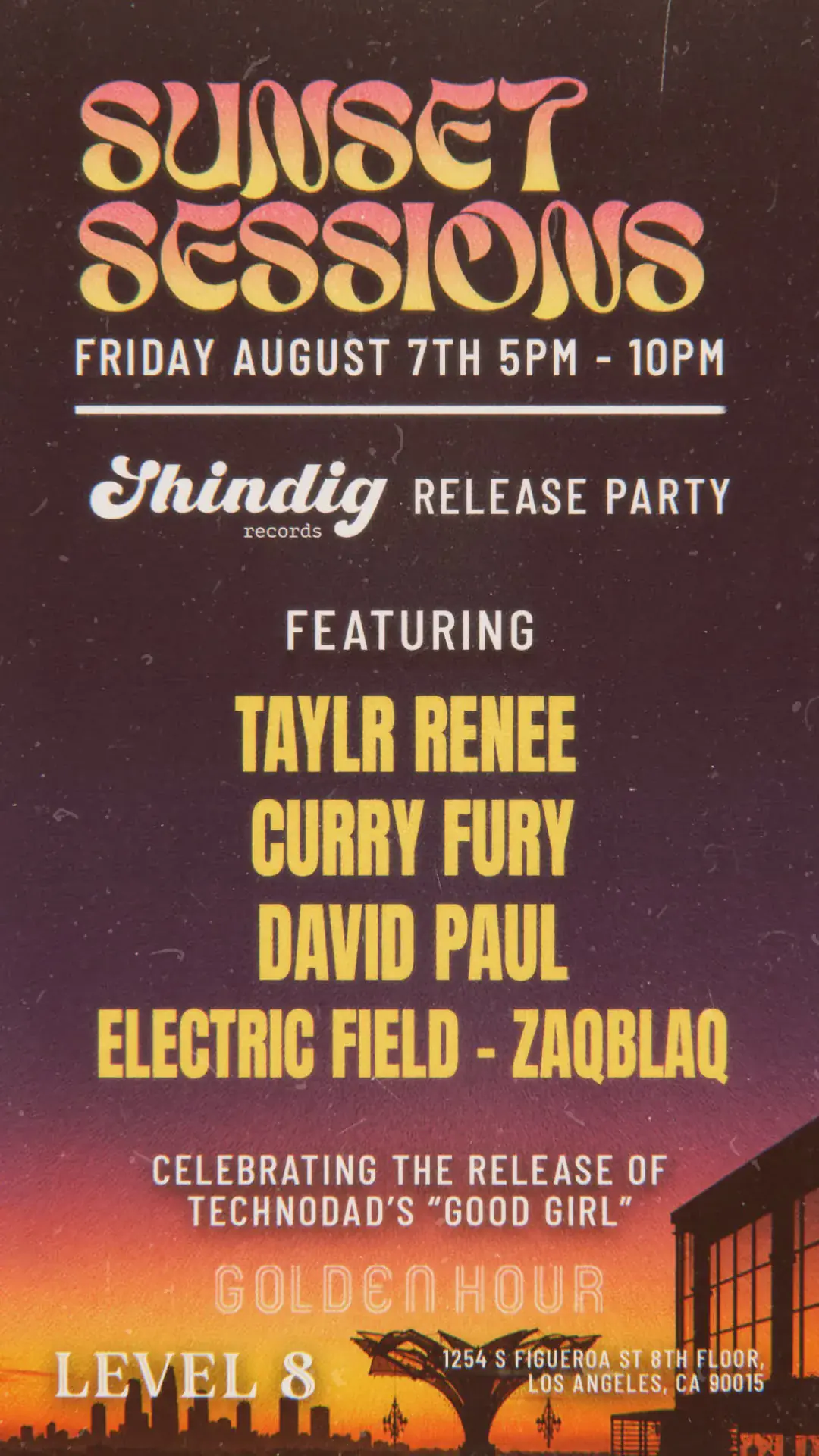 SUNSET SESSIONS presents: 'GOOD GIRL' Release Party