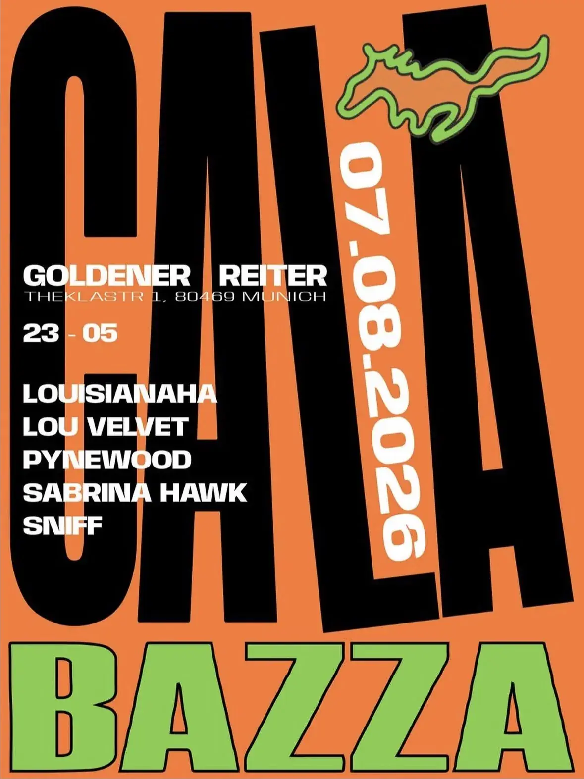 CALABAZZA Showcase with Louisianaha b2b Sniff, Lou Velvet, Pynewood b2b Sabrina Hawk