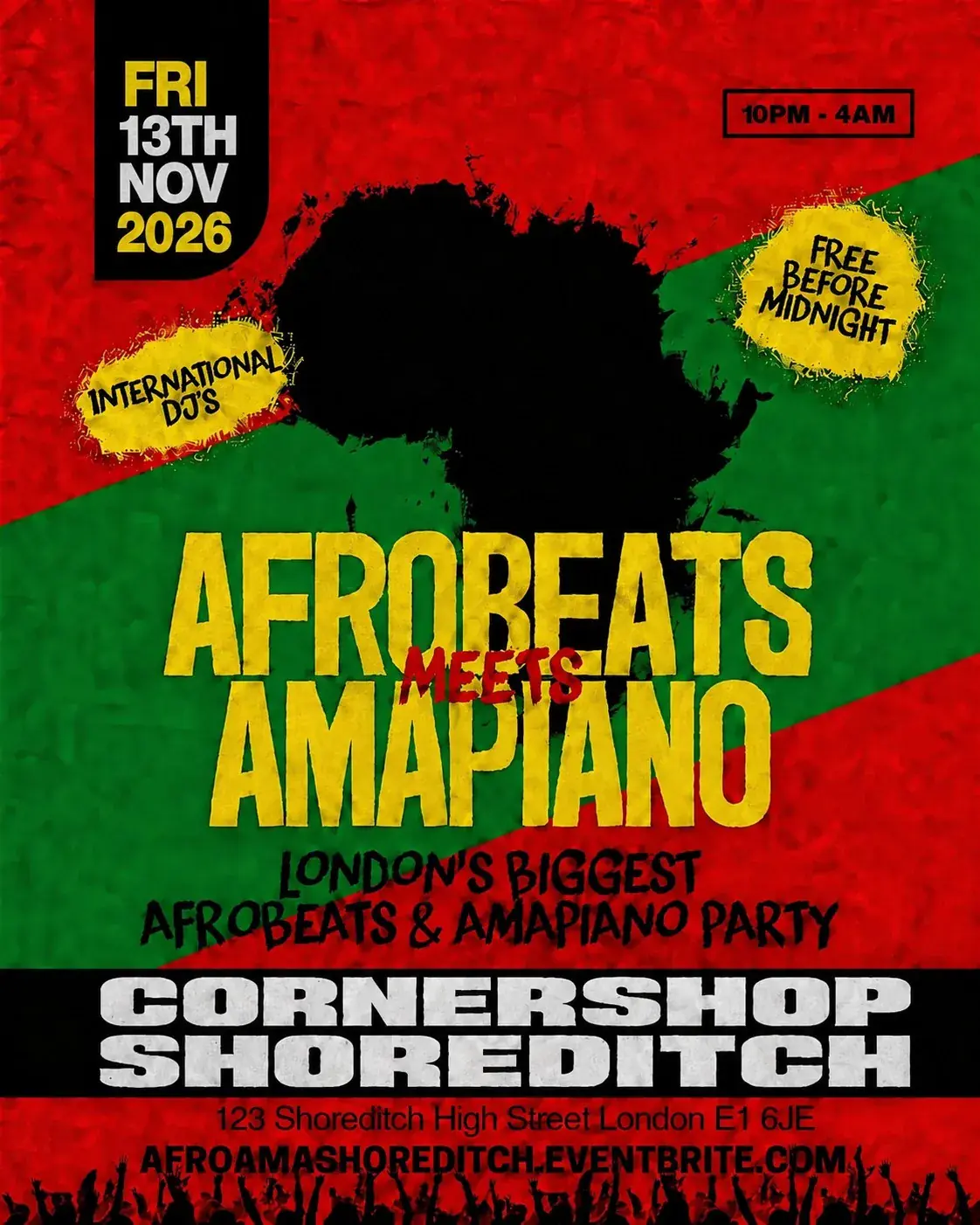 Afrobeats Meets Amapiano Shoreditch