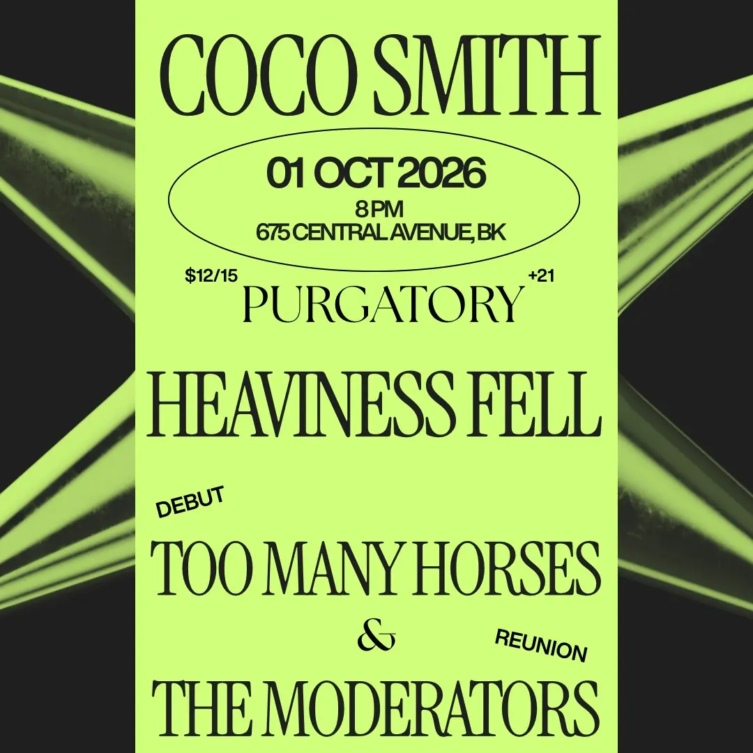 Coco Smith, Heaviness Fell, Too Many Horses, and The Moderators