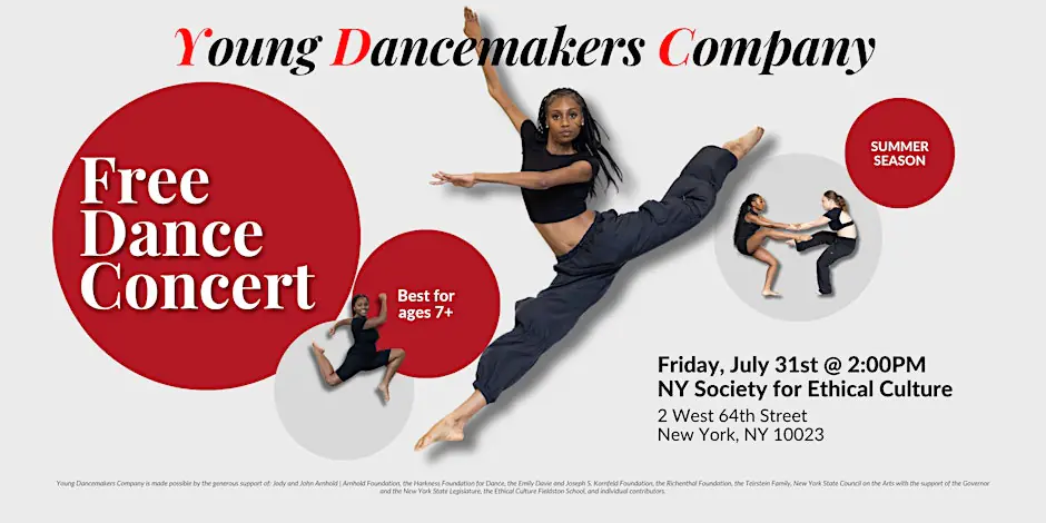 Young Dancemakers Company Performance at The NY Society for Ethical Culture