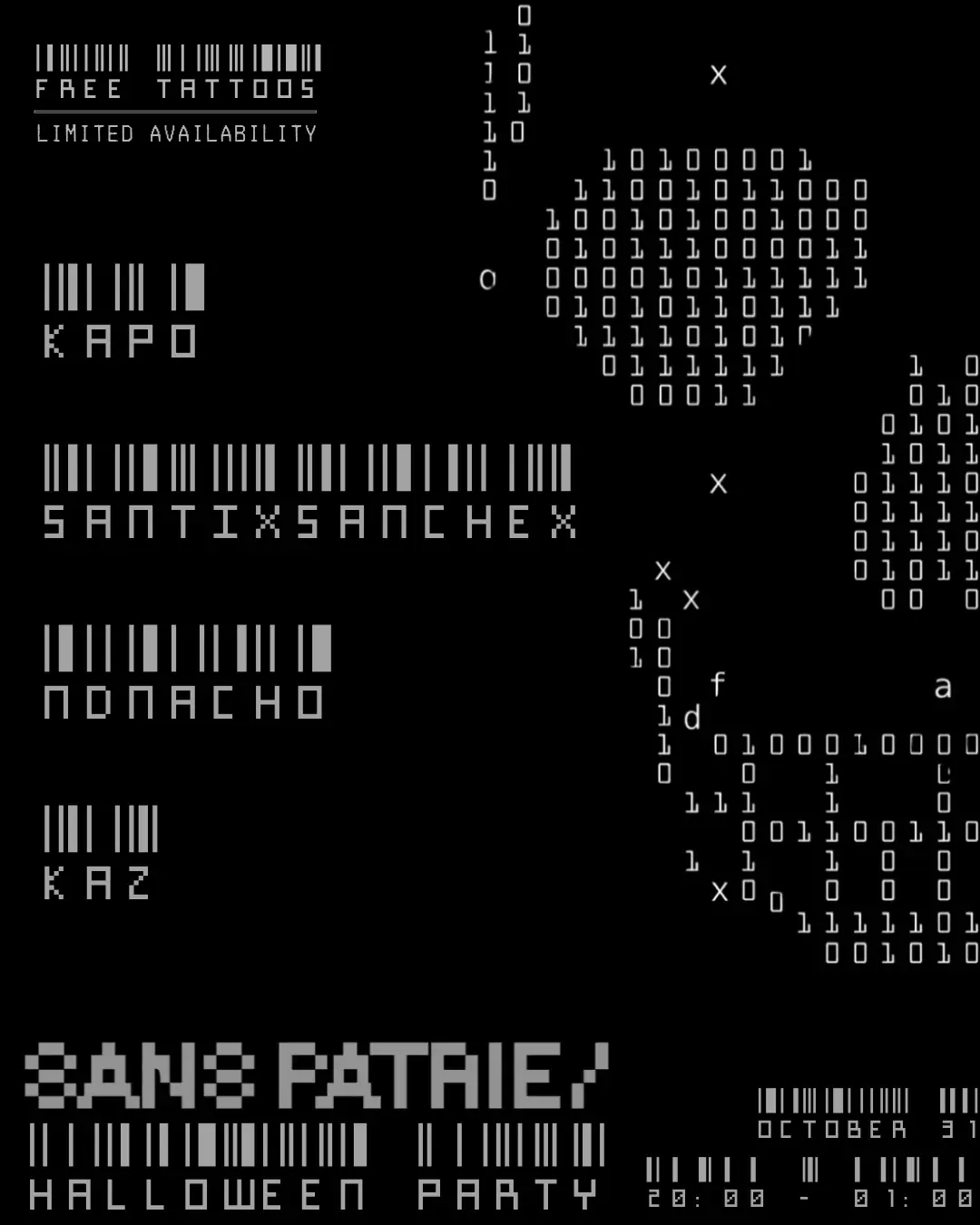 SANS PATRIE / Halloween-Party