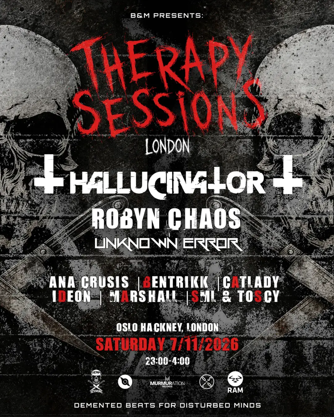 B&M presents: Therapy Sessions London