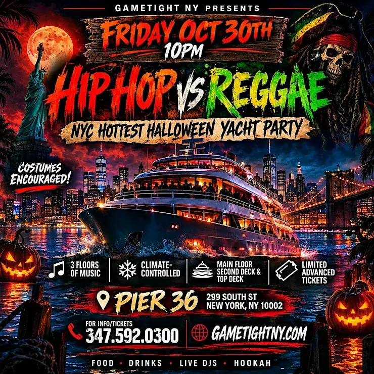 Halloween-Kreuzfahrt in New York: Hip-Hop vs. Reggae – Pier 36
